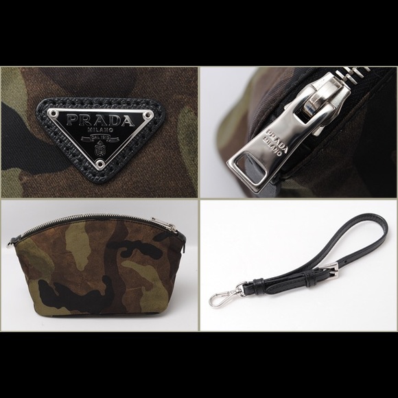[Prada] Camouflage Cosmetic Travel Pouch NWOT - Picture 2 of 6